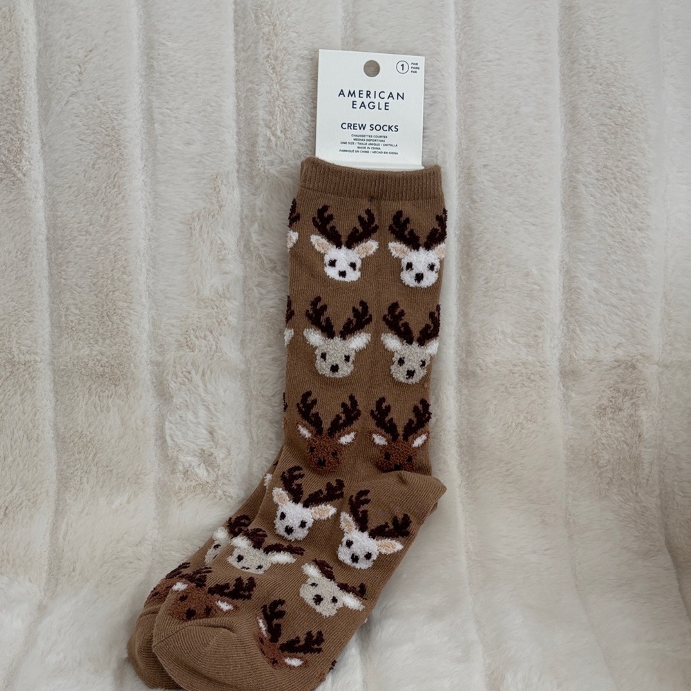 Brand new American Eagle Reindeer Crew Socks